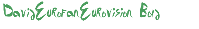 DavidEurofanEurovision Bold